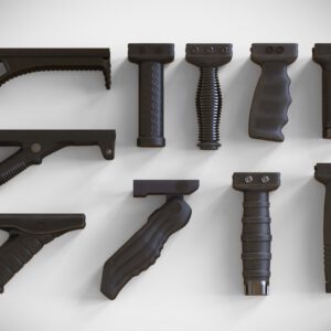 Versatile Tactical Foregrips - Vertical & Horizontal Mount Options